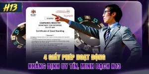 4 Giấy Phép Hoạt Động Khẳng Định Uy Tín, Minh Bạch H13
