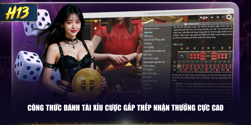 Công thức đánh Tài Xỉu cược gấp thếp nhận thưởng cực cao