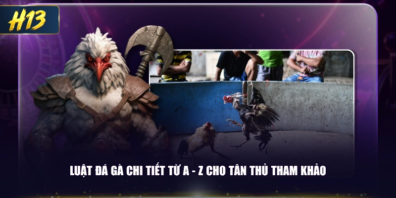 Luật đá gà chi tiết từ A - Z cho tân thủ tham khảo