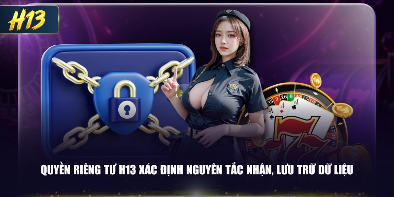 Quyền riêng tư H13 xác định nguyên tắc nhận, lưu trữ dữ liệu
